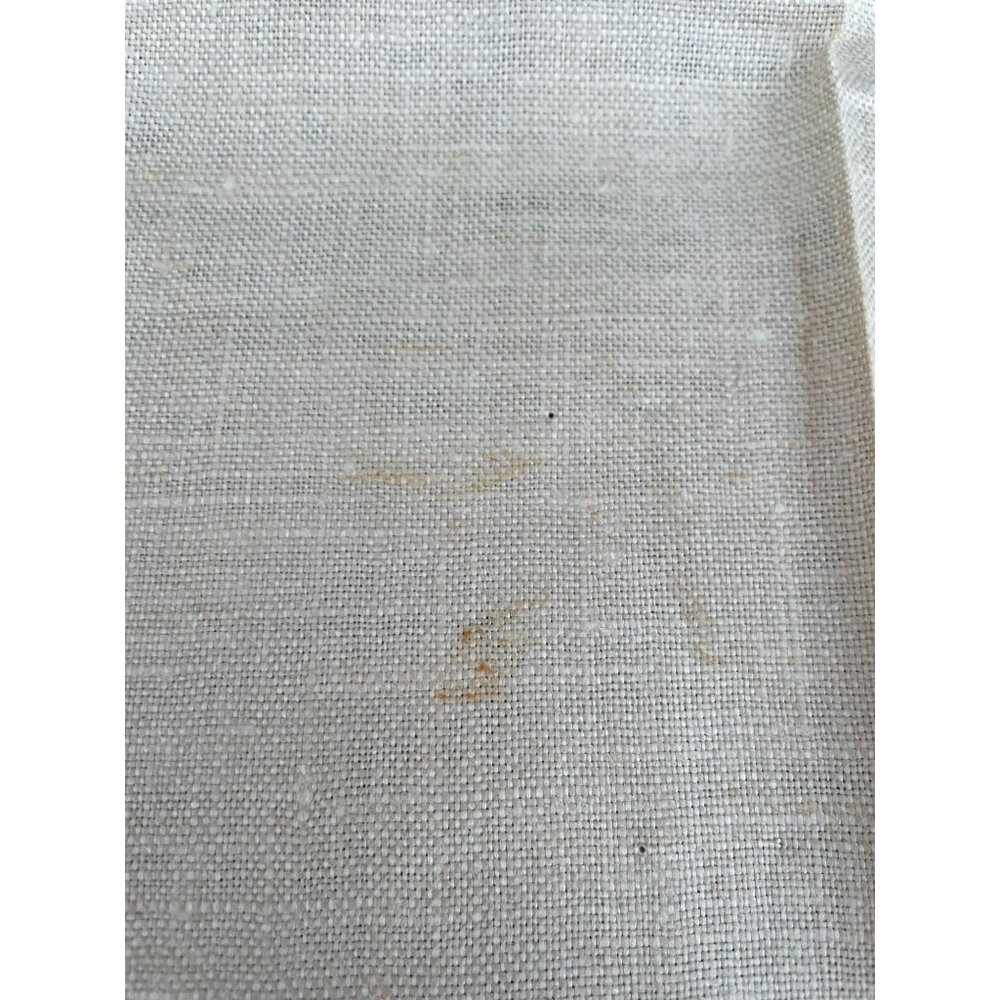 Vintage 1940s Linen Luncheon Tablecloth Napkins Man Sombrero Birdcage Embroidery - Picture 6 of 11